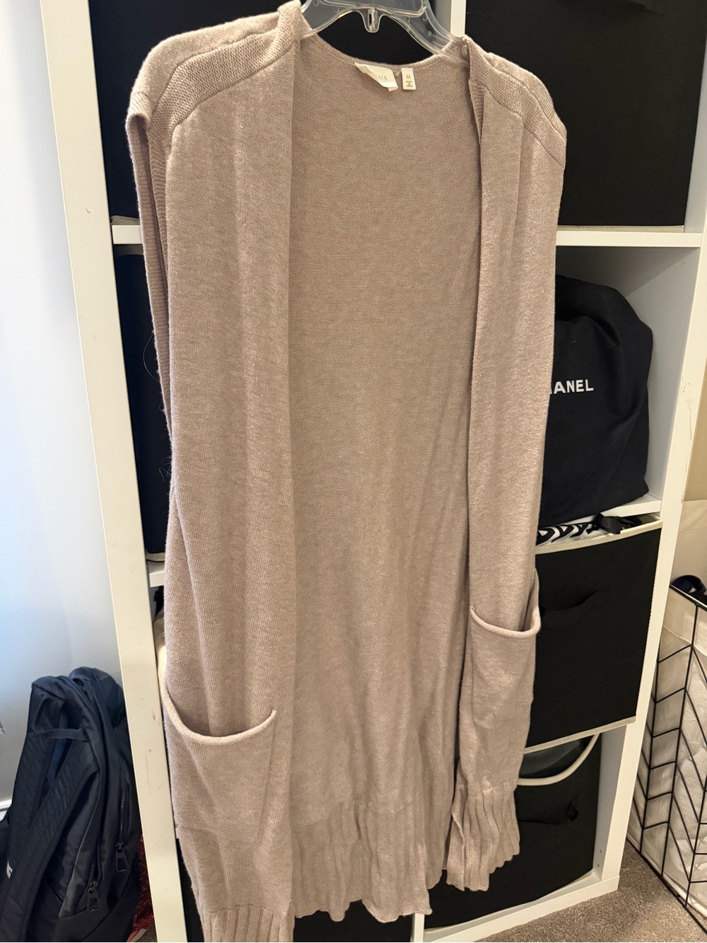 Sleeveless Long Sweater
